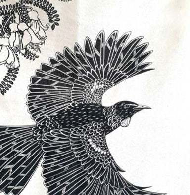 Tui & Kowhai Tea towel