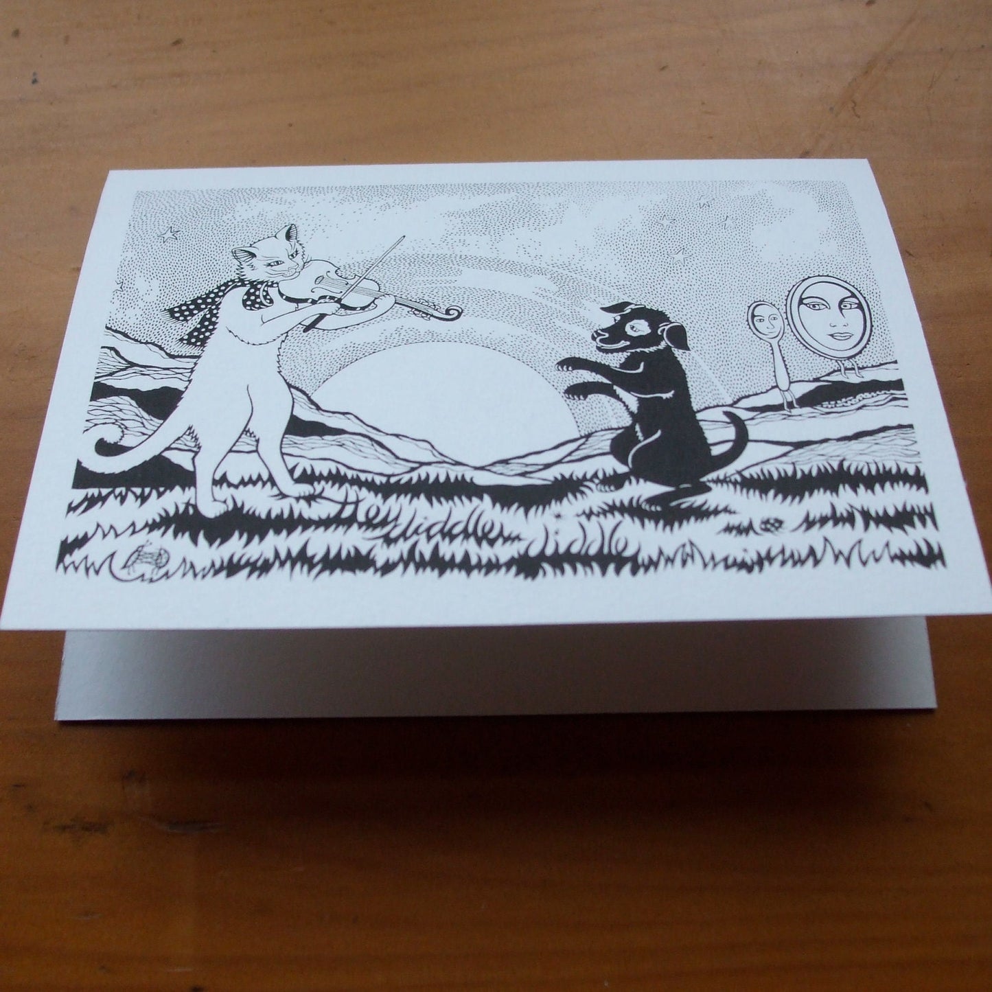 Cat & the Fiddle card
