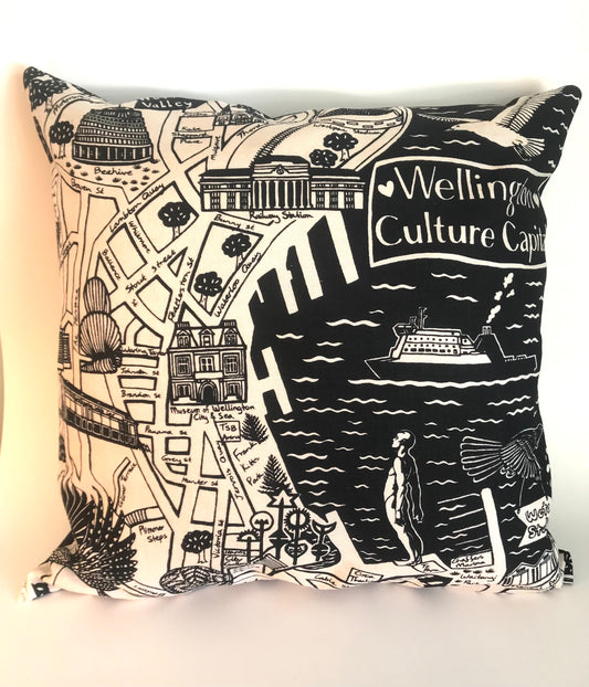 Wgtn Map Cushion cover