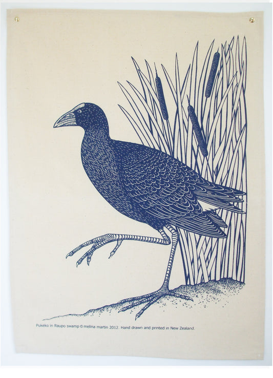 Pukeko Tea towel