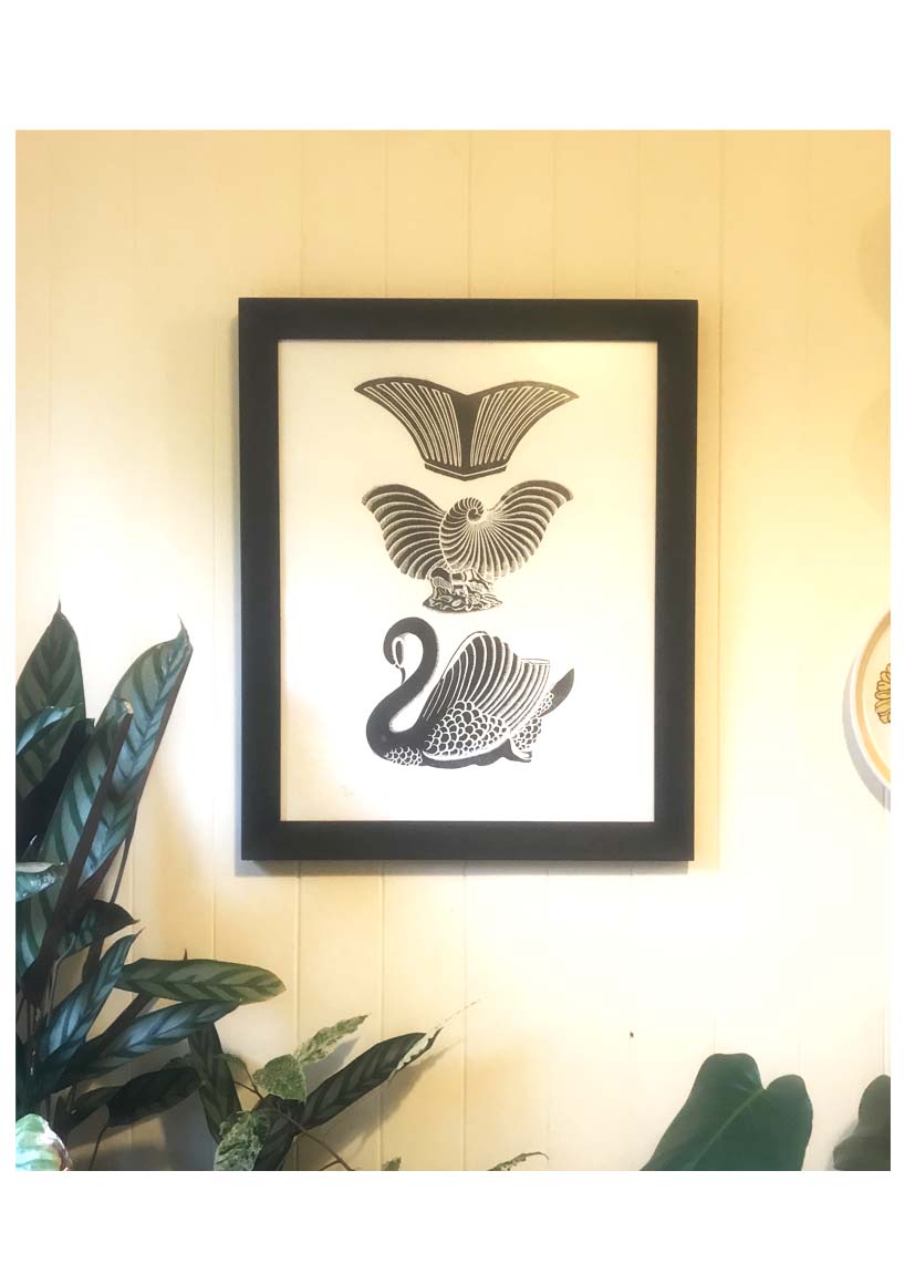 'Vessels' Woodcut Print