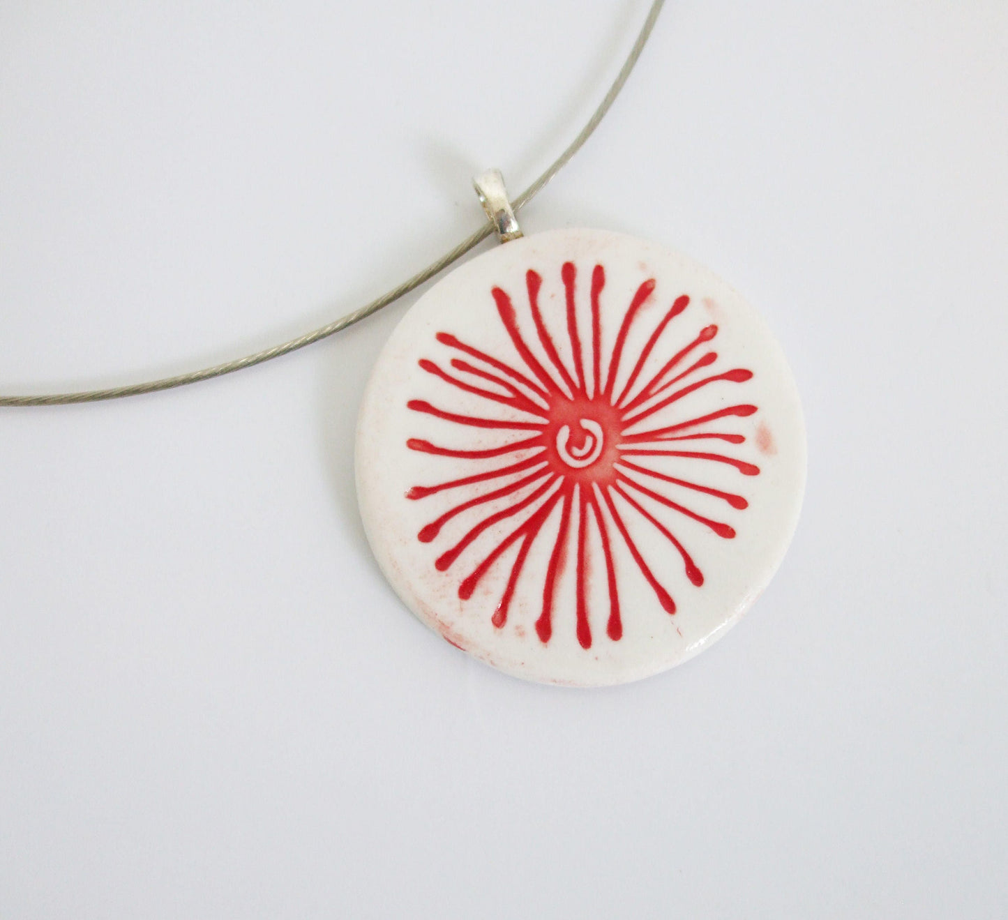 Pohutukawa flower pendant