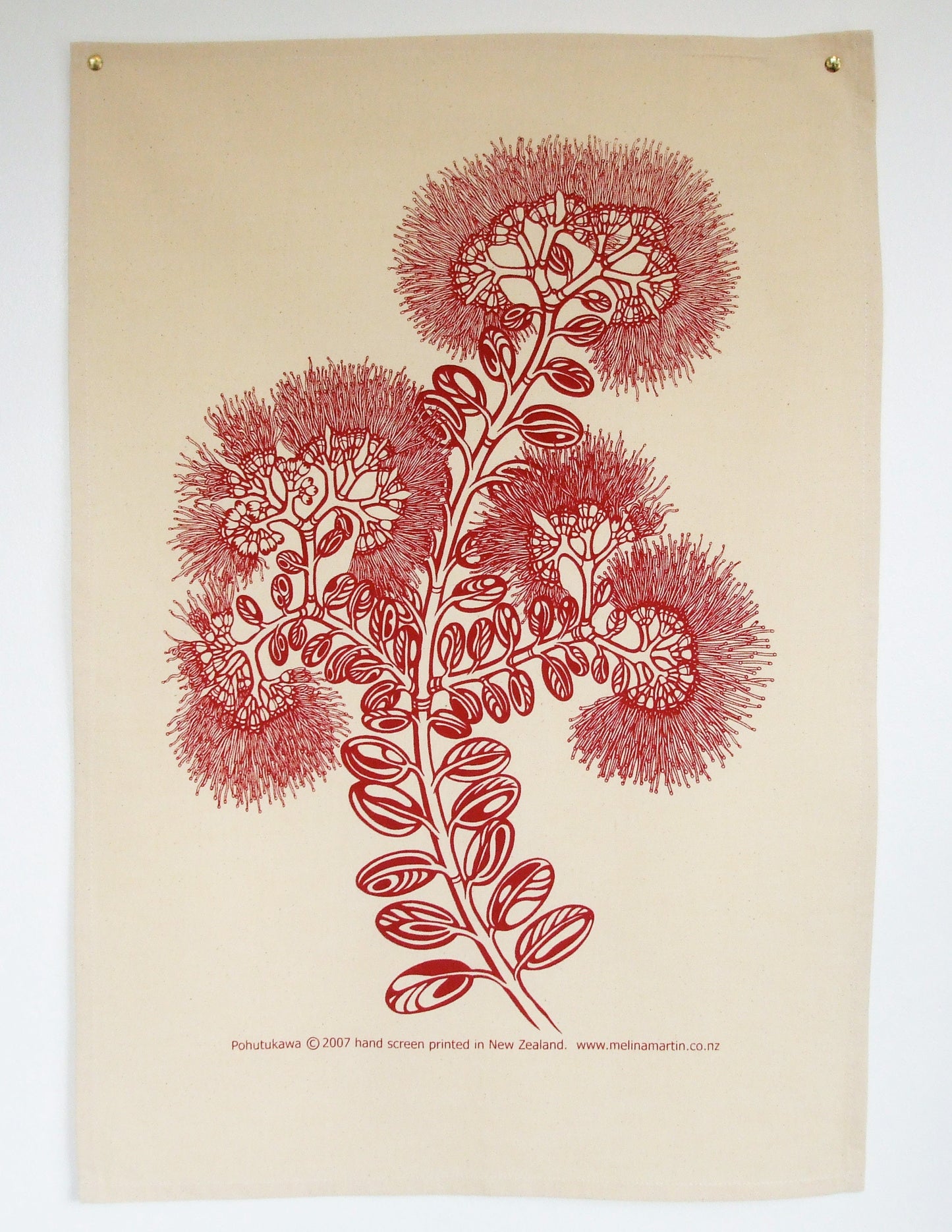 Pohutukawa tea towel