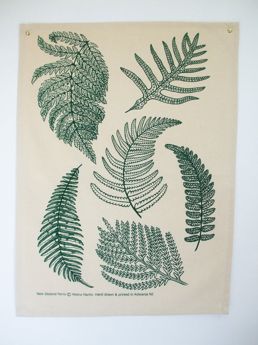 NZ Ferns Tea towel.