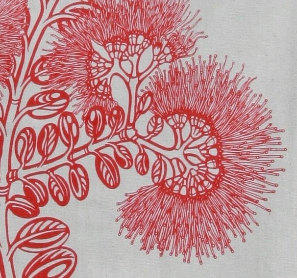 Pohutukawa tea towel