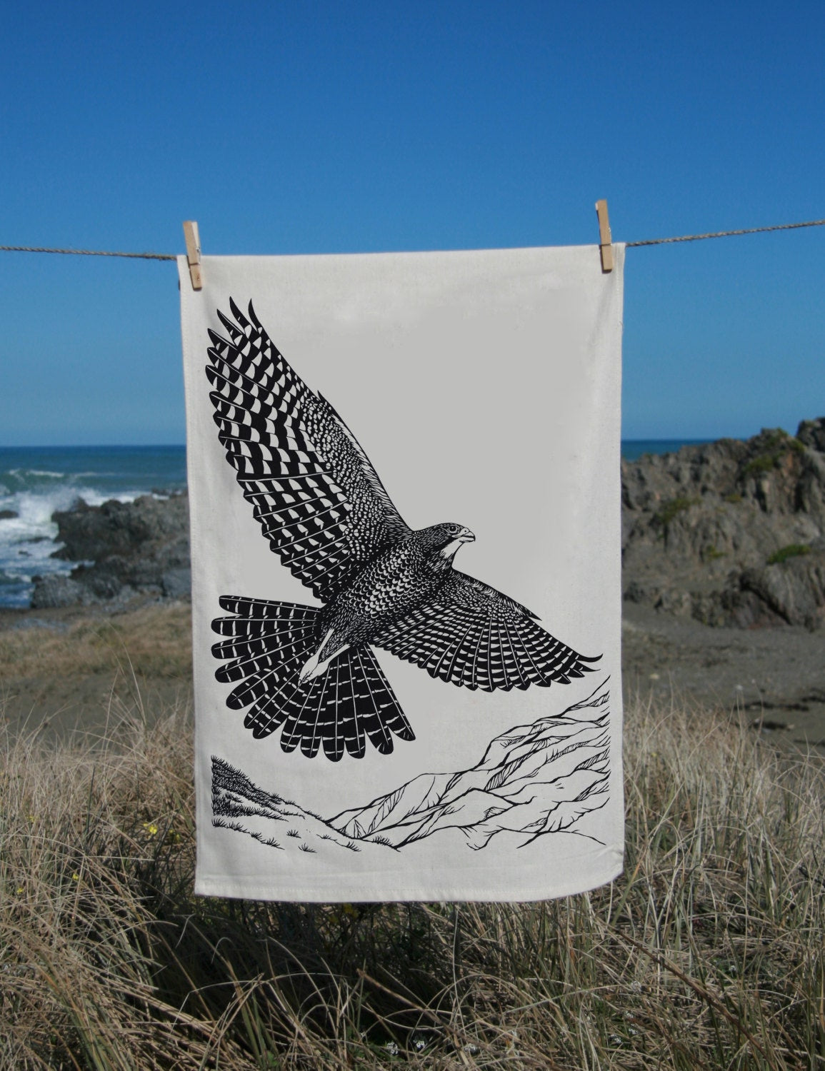 Karearea, Falcon tea towel