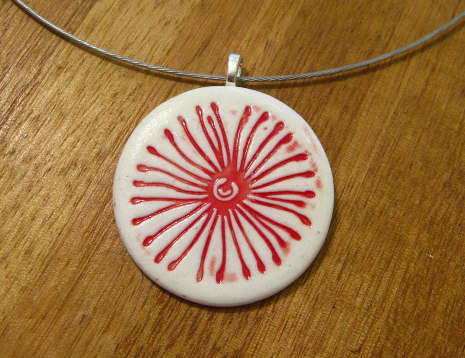 Pohutukawa flower pendant